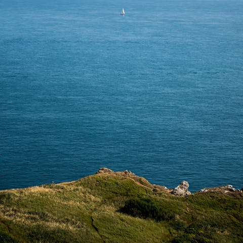 Discover the stunning Dorset coast, just a five minute drive away