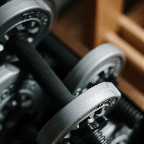 Squeeze in a workout at the hotel's gym