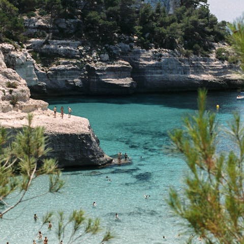 Explore the beautiful beaches of Menorca's northern coast