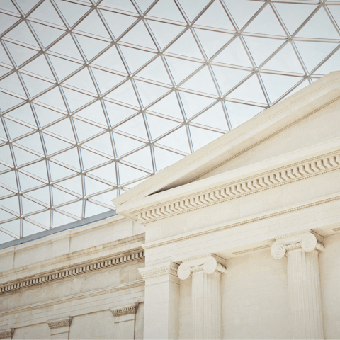 Spend the day at the British Museum, ten minutes away