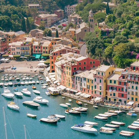 Explore beautiful Porto Venere and its sandy beach, 500 metres away