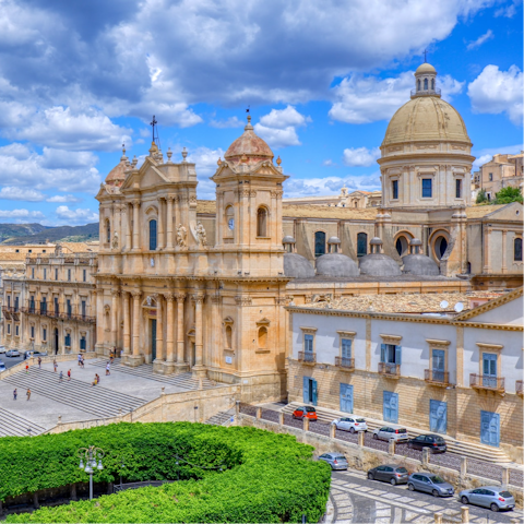 Enjoy a day out exploring the city of Noto – it's just half an hour away by car
