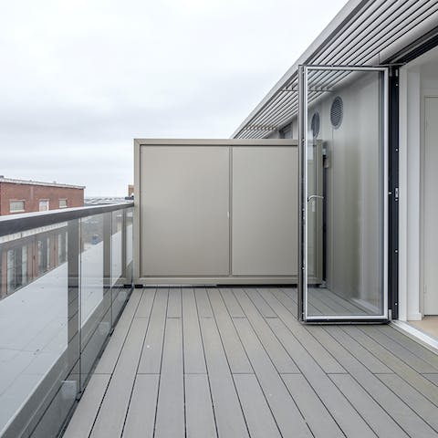 Spend evenings on the large balcony as the golden hour strikes