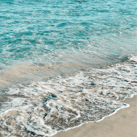 Stroll over to the closest beach — Playa del Rincón de la Victoria — in only five minutes