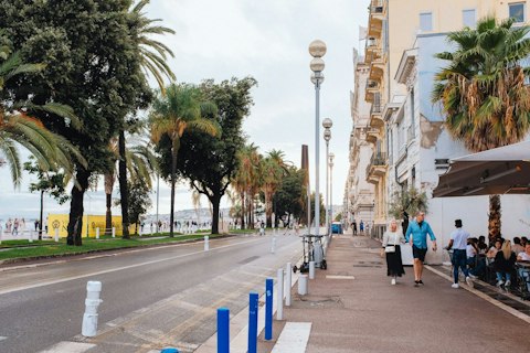 Stroll Nice's legendary seafront boulevard hugging the azure Mediterranean