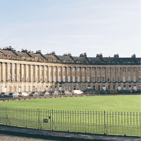 Visit the iconic Royal Crescent – it's within easy walking distance