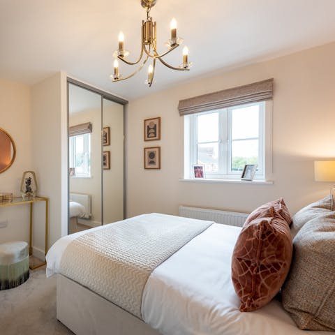 Curl up in the bed after a hike through the Shropshire Hills