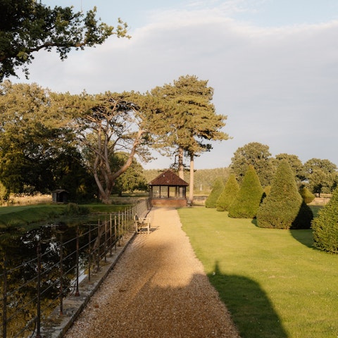 Wander the stunning moat and gardens