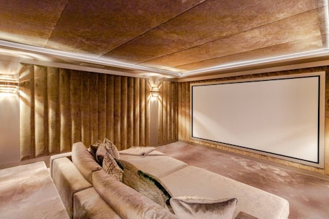 Settle in to watch your favourite film in the movie room