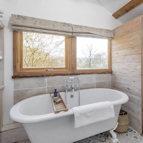 Treat your senses to long soaks in the bath