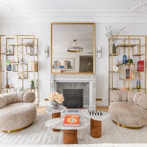Kick back in the living space and admire the characterful features