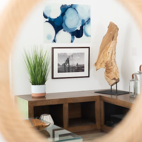 Admire the nature-inspired interiors