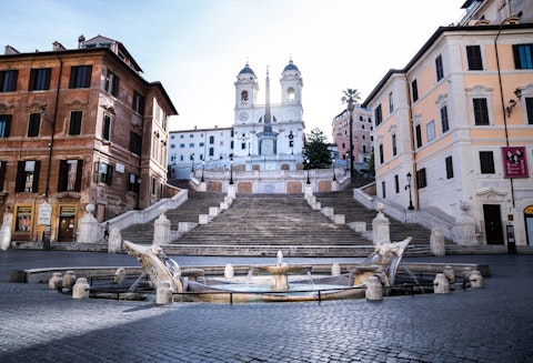 Climb Rome's iconic 135-step staircase at Piazza di Spagna