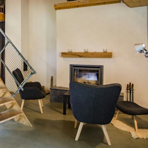 Cosy up around the wood burner fire, after a day of discovering the local hiking routes