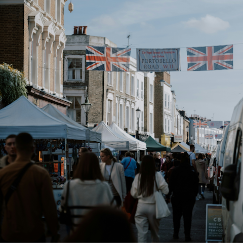 Shop for treasures at Portobello Road market