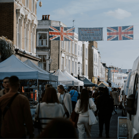 Shop for treasures at Portobello Road market
