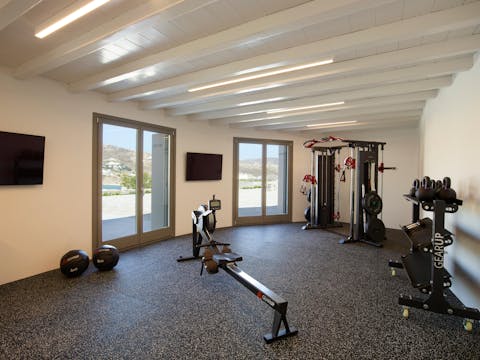 Work up a sweat in the on-site gym