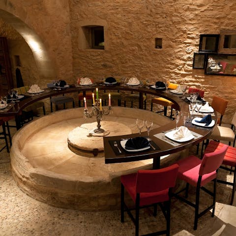 Lay on a family feast on the fabulous mediaeval dining table