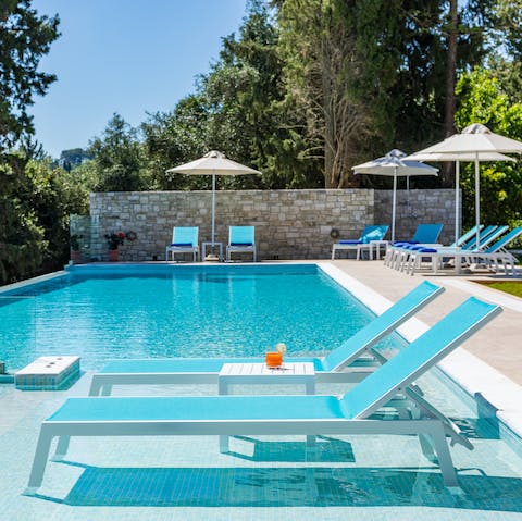 Go from sipping cocktails on the sun lounger to doing laps in the crystalline water