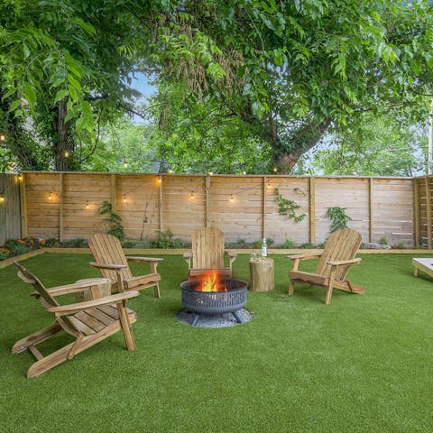 Gather around the fire pit for magical evening drinks