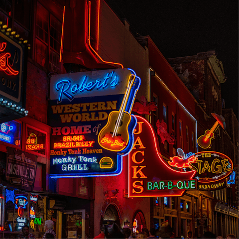 Soak up the musical spirit of Nashville from the heart of the city