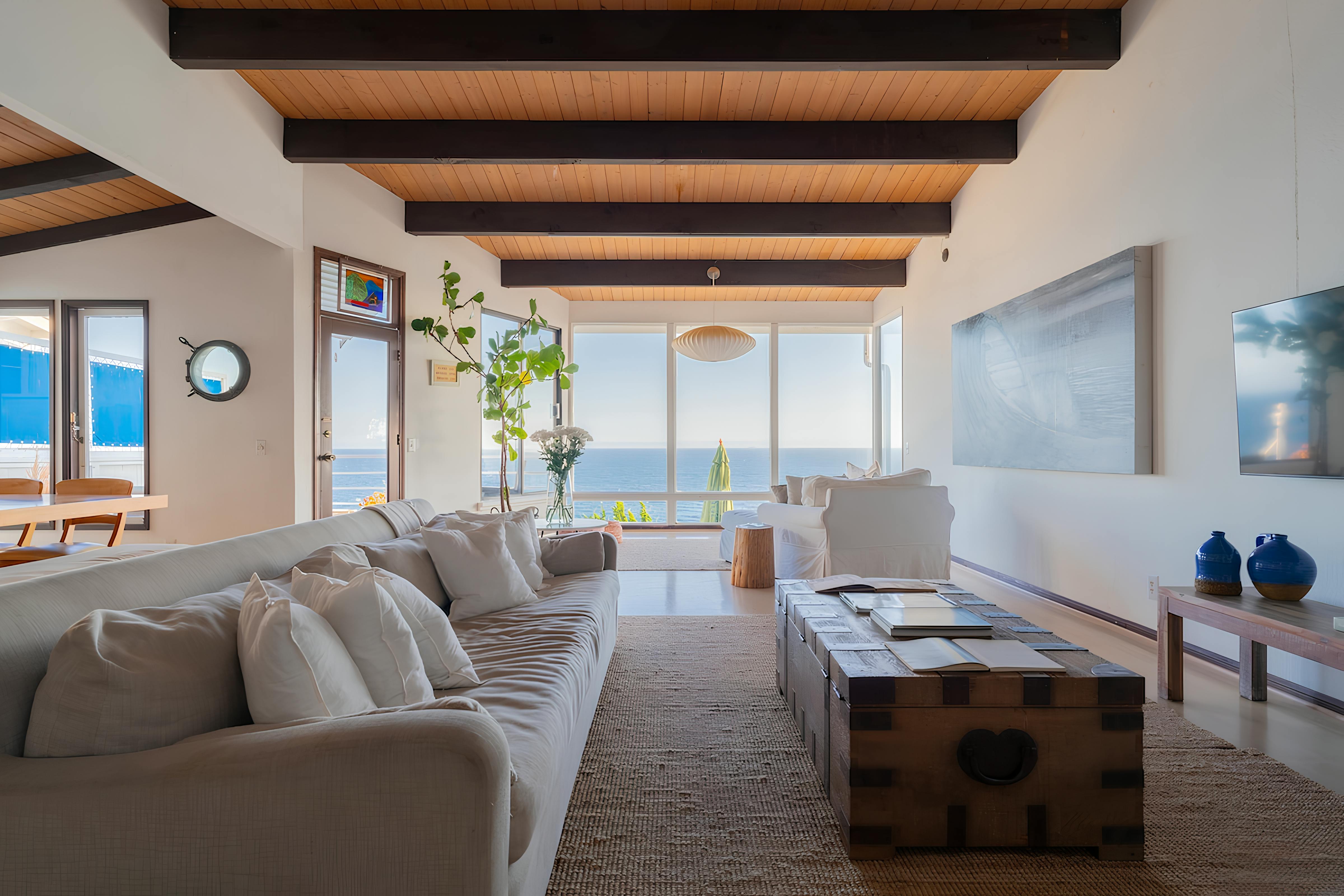 Pacific Through the Beams