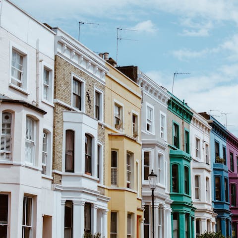 Pick up something unique at Notting Hill's famous Portobello Road Market