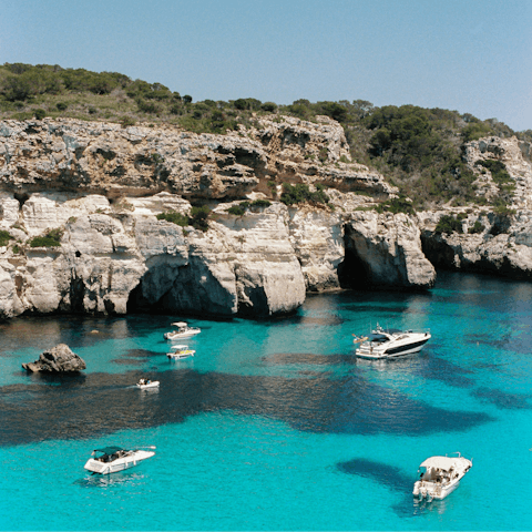 Swim at one of Menorca's many turqouise-water beaches
