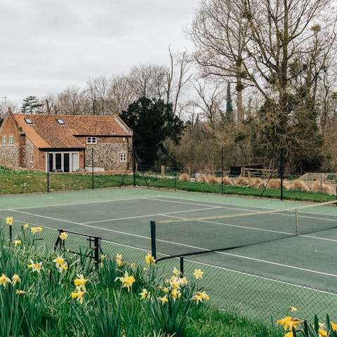 Serve up an ace on your tennis court