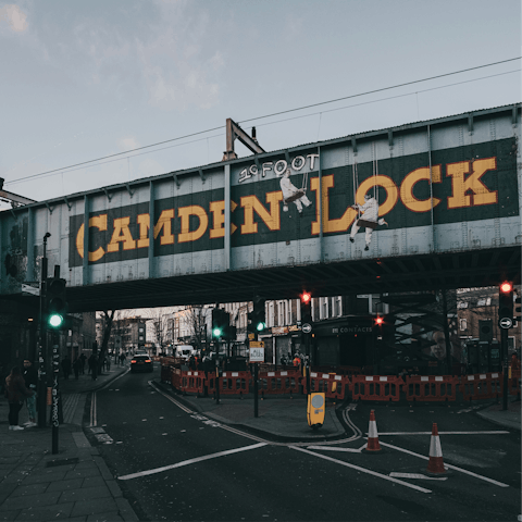 Head into Camden and explore the colourful market stalls