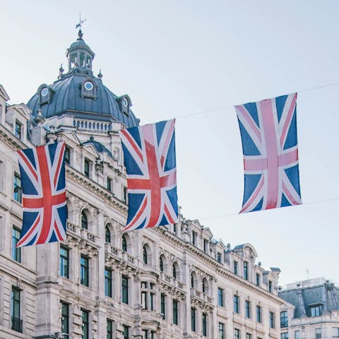 Embrace the buzz of central London – a short tube ride away