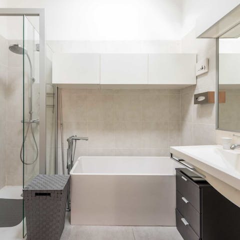 Wind down for the evening with a long hot bubble bath