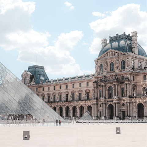 Visit the nearby iconic Louvre Museum