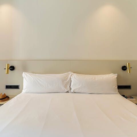 Rest your walking feet in your calm bedroom oasis