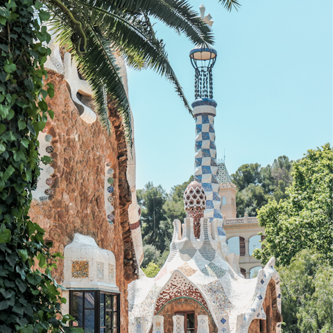 Discover the ornate architecture of Gaudi's Parc Güell