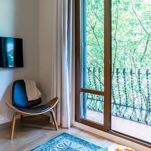 Invite the city's vibrance in from your private balcony