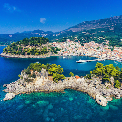 Visit picturesque Parga – a ten-minute drive away