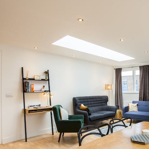 Relax and unwind in the open-plan living space