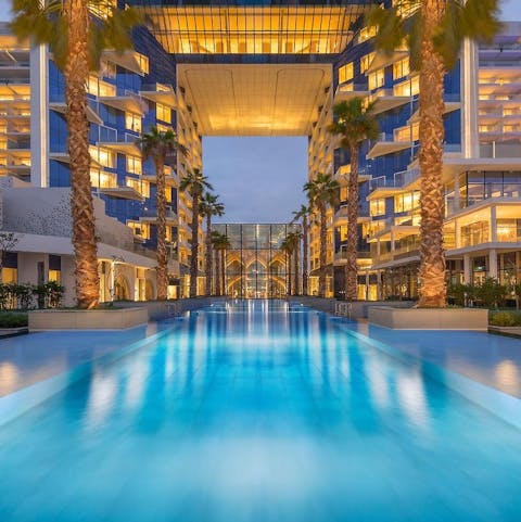 Experience a wonderful sense of relaxation from the swimming pool