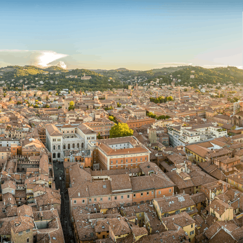 Explore the historic city of Bologna, home to sprawling plaza and medieval towers
