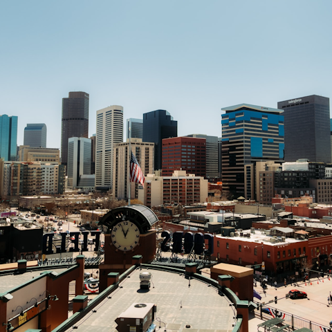 Explore Downtown Denver, a five-minute drive away