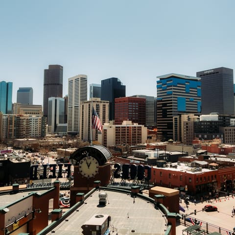 Explore Downtown Denver, a five-minute drive away