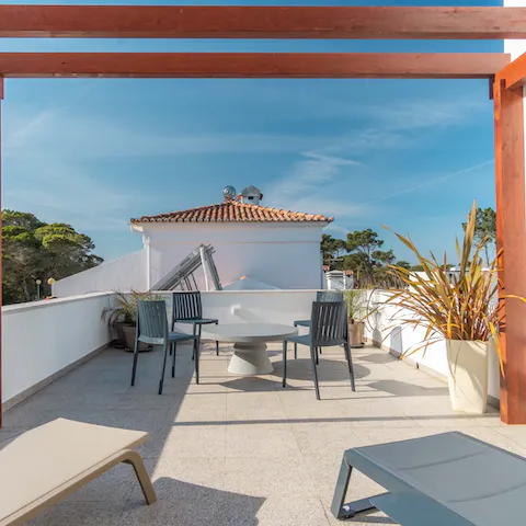 Spend mornings sipping juice on your rooftop terrace
