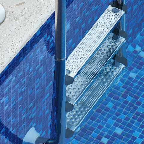 Cool off from the Emirati sun in the communal pool