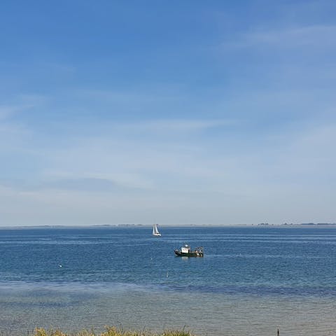 Take leisurely strolls with views of the Veerse Sea