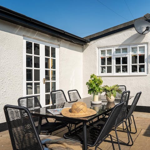 Make the most of sunny days and dine alfresco at every opportunity