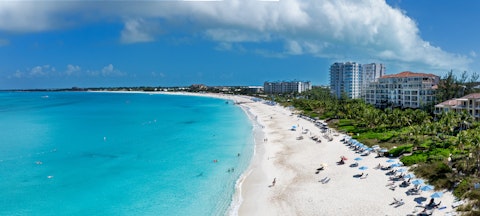 Soak up the Caribbean sunshine on Grace Bay Beach, a short walk away