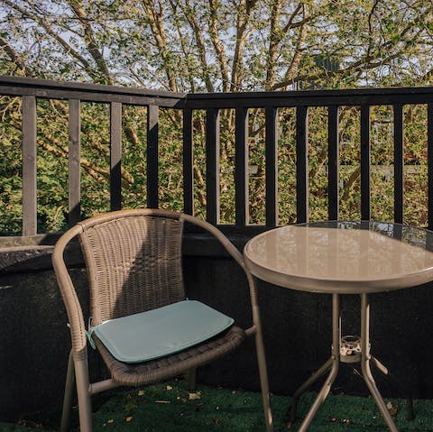 Stargaze in the evenings on the balcony, the perfect spot for two