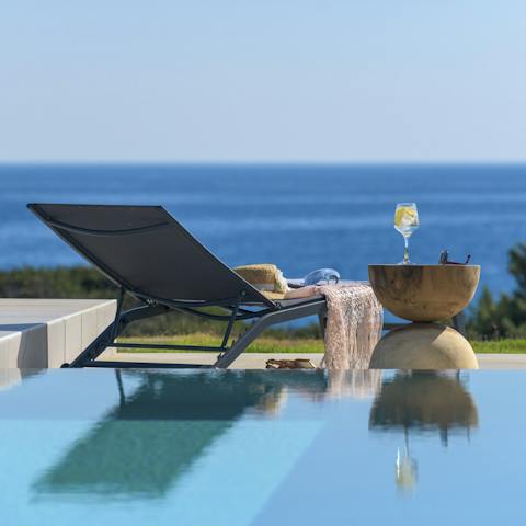 Admire the views over the Aegean Sea