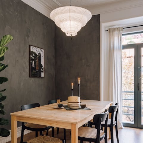 Serve up a breakfast of champions (including pastel de nata) each morning at the dining area